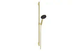 Душовий гарнітур Hansgrohe Raindance Alive Select S EcoSmart зі стійкою Unica S Puro 90 polished gold optic 24603990