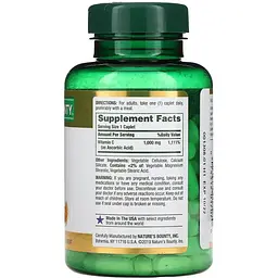 Вітамін C Nature's Bounty Vitamin C 1000 мг 100 каплет - мініатюра 2