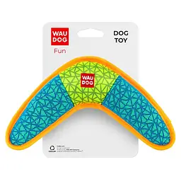 Іграшка для собак Waudog Fun Бумеранг Ш 24 см Д 14 см блакитна