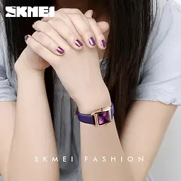 Жіночий класичний годинник Skmei 1432 (Фіолетові) - мініатюра 5