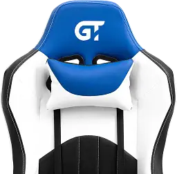 Геймерське крісло GT Racer чорне з синім та білим (X-5813 Black/Blue/White) - мініатюра 12
