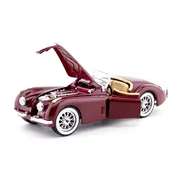 Автомодель - JAGUAR XK 120 (1951) (асорті вишневий, сріблястий, 1:24) - мініатюра 10