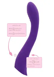 Вібратор ToyJoy Dahlia G-Spot 23 см (фіолетовий) - мініатюра 3