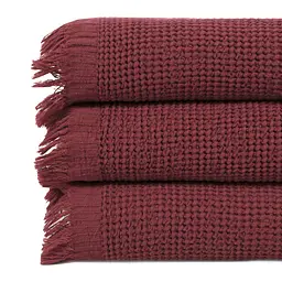 Набір рушників Lotus Home - Rius red червоний 30x50 (3 од.) - мініатюра 2