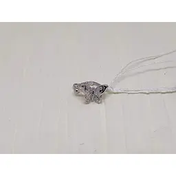 Срібна сережка-каффа на хелікс. 9132479Р - мініатюра 2