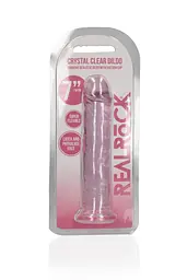 Фалоімітатор RealRock Crystal Clear Realistic Dildo 7'' 20 см różowy - мініатюра 2