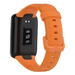Силіконовий ремінець для фітнес браслетів Xiaomi Mi Band 7 Pro, Silicone, orange, зі зручною застібкою, на фітнес трекер та смарт годинник, ArmorStandart (ARM66797) - мініатюра 2