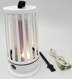 Лампа для комарів акумуляторна 5W від USB 2в1 LED світильник нічник і Електрична пастка знищувач комах 13см UKC Mosquito Killer Lamp LY-851 - мініатюра 2