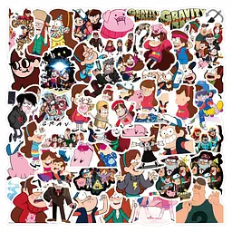 Стікерпак Гравіті Фолз Набір наклейок GeekLand Gravity Falls 100 штук - мініатюра 2