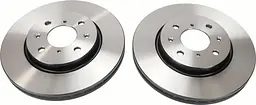 Диск гальмівний вентильований Suzuki Swift III-IV 05-25р TRW (DF6232) - мініатюра 2