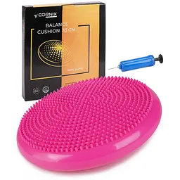 Балансувальна подушка-диск Cornix 33 см (сенсомоторна) масажна XR-0055 Pink - мініатюра 5