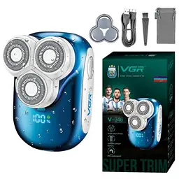 Електробритва VGR V-346, IPX5, Blue