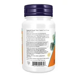 Вітаміни GTF Chromium 200mcg - 100 tabs - мініатюра 3