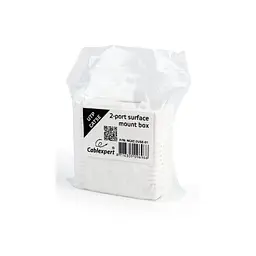 Комп'ютерна розетка Cablexpert RJ45x2 UTP, cat.5e (NCAC-2U5E-01) - мініатюра 3