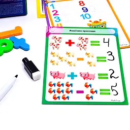 Магнітний набір Vladi Toys Математика з маркером (VT5411-16) - мініатюра 3
