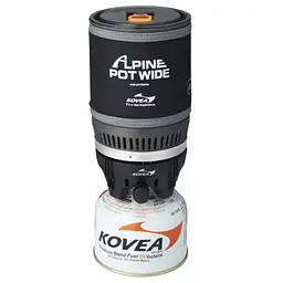 Система приготування їжі Kovea Alpine Pot Wide KB-0703W (газовий пальник + каструля)