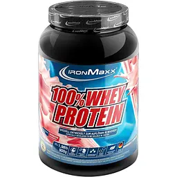 Протеїн IronMaxx 100% Whey Protein Полуниця 900 г