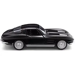 Автомодель TechnoDrive Chevrolet Corvette Split Window 1963 матовий чорний (250411U) - мініатюра 6