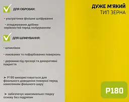 Наждачний папір Alloid Building Tools на паперовій основі 115мм х 10м зерно 180 (SP-10180) - мініатюра 6