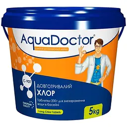 Хлор для басейну AquaDoctor C-90T 5 кг у таблетках 88498