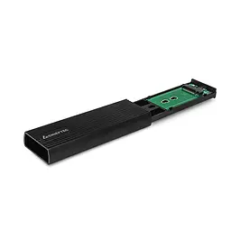 Корпус для M.2 NVME/SATA SSD CHIEFTEC CEB-M2C-TL, aluminium,USB 3.2 Gen2 Type-C, Black, RETAIL - мініатюра 3