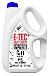 Антифриз концентрат E-TEC Gt11 Glycsol -40°C синій в 4л