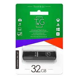 Флеш накопичувач USB 32Gb T&G Vega TG121 Black USB 2.0 (TG121-32GBBK) - мініатюра 3