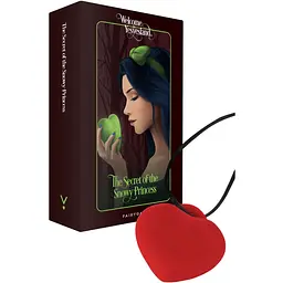 Мінівібратор Сердечко FairyGasm PleasureStOne Red, 9 режимів, на шнурку