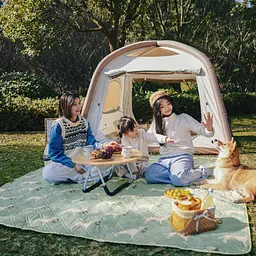 Килимок для пікніка Naturehike CNK2350WS010 210x240 см, блакитний із принтом - мініатюра 8