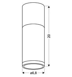 Точковий світильник Candellux 2284286 TUBA - мініатюра 3