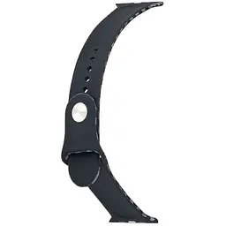 Ремінець Apple Watch Silicone Carbon 42/44/45/46/49 mm Чорний Grey