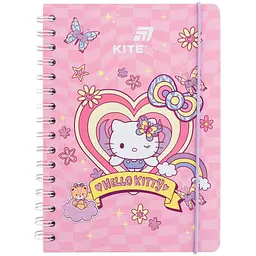 Блокнот Kite Hello Kitty А5 80 аркушів HK-1 клітка на спіралі (HK26-190-1)