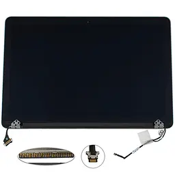 Крышка+Матрица в сборе для ноутбука Apple A1425 2012-2014 (6pin) Серебристый