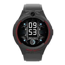 Круглий чорний дитячий смарт годинник для хлопчика Lemfo Y-09 з SIM картою, GPS трекером, Wi-Fi та функцією прослуховування До 5-7 днів роботи - мініатюра 2