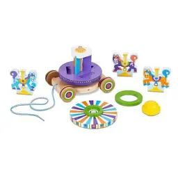 Розвиваюча іграшка Melissa&Doug Перша дерев'яна іграшка Карусель (MD13616) - мініатюра 3