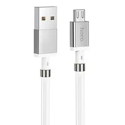 USB Cable Hoco U91 Magic Magnetic MicroUSB White 1m
