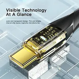 Кабель Essager USB Type-C to Type-C 100W швидка зарядка 20V 5A 1.2 м - мініатюра 6