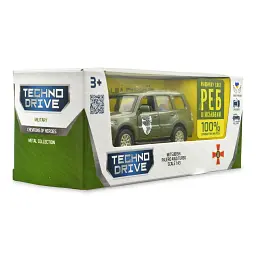 Машина TechnoDrive Автомодель серії Шеврони Героїв - Mitsubishi Pajero 4WD Tubro - 93 ОМБр (250283M) - мініатюра 7