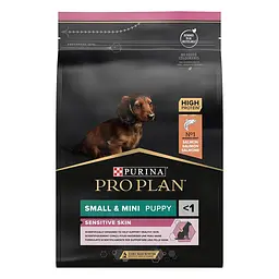 Сухий корм для цуценят дрібних порід із чутливою шкірою Purina Pro Plan Small & Mini Puppy Sensitive з лососем 3 кг 12272619