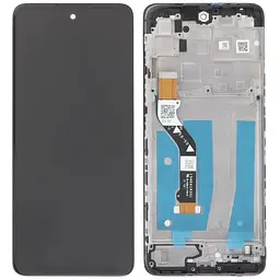 Дисплей Motorola XT2133-2 Moto G60s чорний, з рамкою