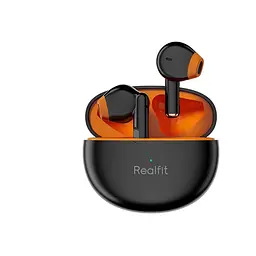 Безпровідні навушники Realfit F2, активне шумозаглушення, Bluetooth 5.3,з мікрофоном, Чорні 