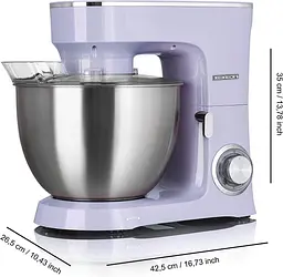 Міксер планетарний-тестоміс Heinrich's HKM 8078 Lila 8.0 л - мініатюра 2