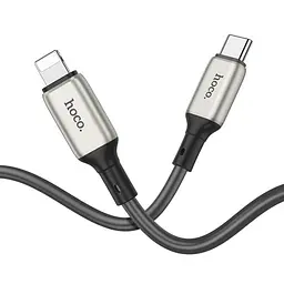 Кабель Hoco X66 Pisces Cable Type-C to Lightning 2,4A 1m Gray