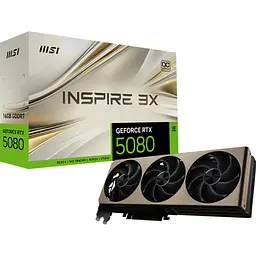 Відеокарта MSI GeForce RTX 5080 INSPIRE 3X OC 16G (G5080-16I3C) EU [125999] - мініатюра 1
