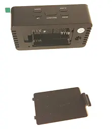 Дзеркальний LED годинник з будильником та термометром UKC DS-3658L із зеленим підсвічуванням чорний - мініатюра 4