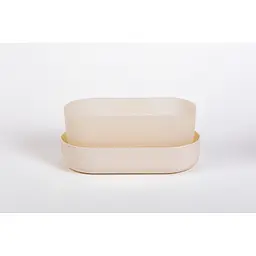 Вазон із піддоном Plastia Tolita, 3,2 л, бежевий (1909783040) - мініатюра 6