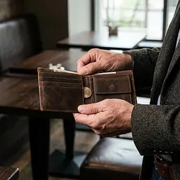 Гаманець чоловічий 14230 Vintage коричневий - мініатюра 2