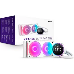 СВО NZXT Kraken Elite 240 RGB White (RL-KR24E-W2) - мініатюра 6