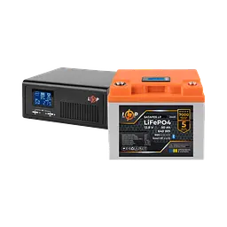Комплект резервного живлення LP(LogicPower) ДБЖ + літієва (LiFePO4) батарея (UPS В430VA + АКБ LiFePO4 640W)