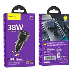 Автомобільний зарядний пристрій Hoco Z52 USB/Type-C 35W 3A PD/QC - мініатюра 5